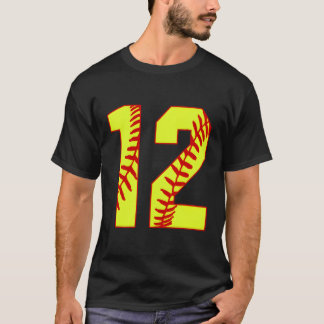Camiseta Softball 12 Fast Pitch Love Softball Mamá Favorito