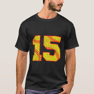 Camiseta Softball 15 Para Jugador Número 15