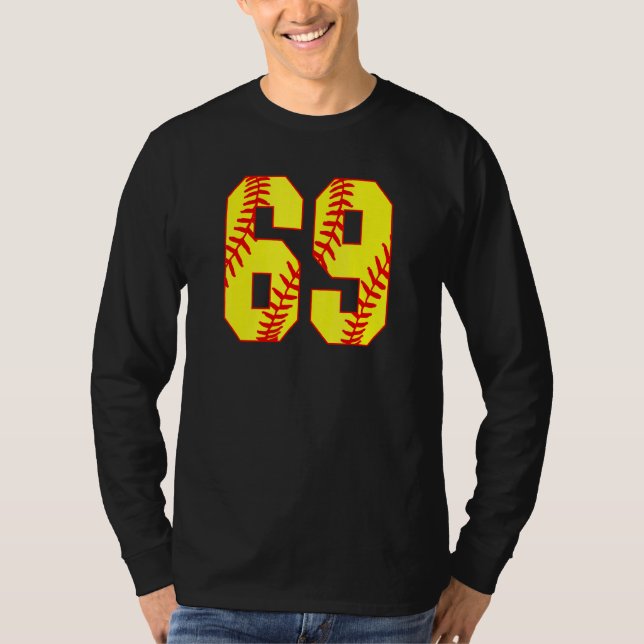Camiseta Softball 69 Fast Pitch Love Softball Mamá Favorito (Anverso)