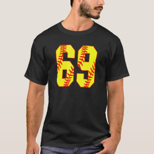 Camiseta Softball 69 Fast Pitch Love Softball Mamá Favorito