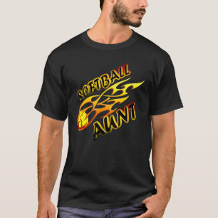 Camiseta Softball Aunt Happy Mother's Day Sport Aunt Birth