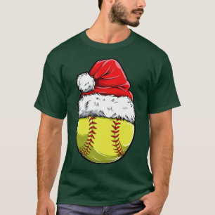 Camiseta Softball Ball Santa Navidades Boys Xmas Gorra depo