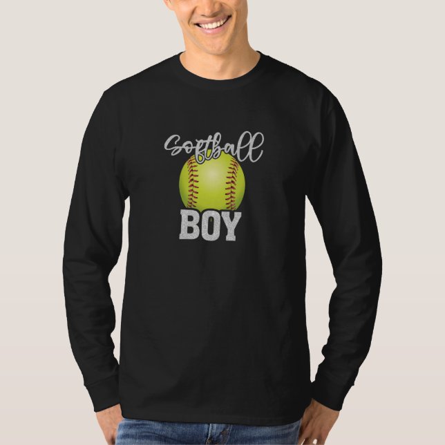 Camiseta Softball Boy Vintage Softball Family Matching 1 (Anverso)