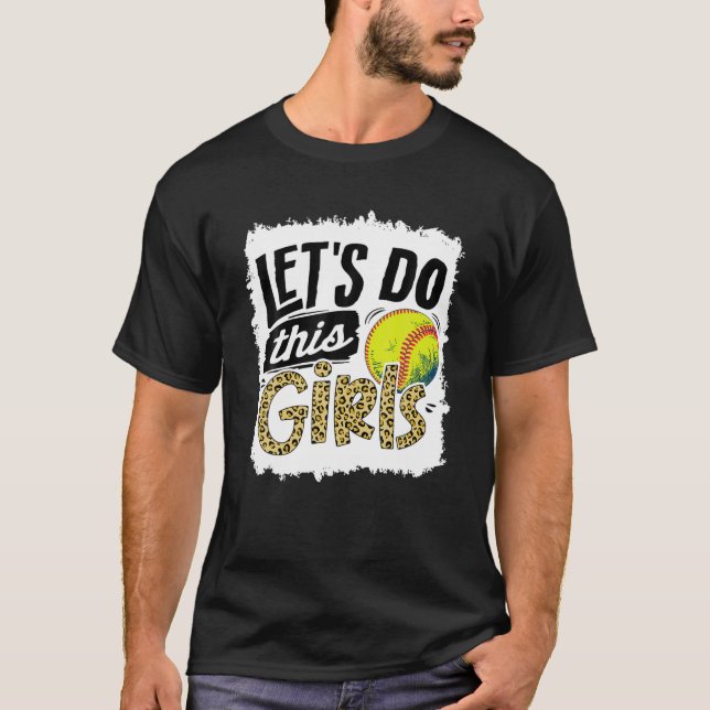 Camiseta Softball Chicas Leopard (Anverso)