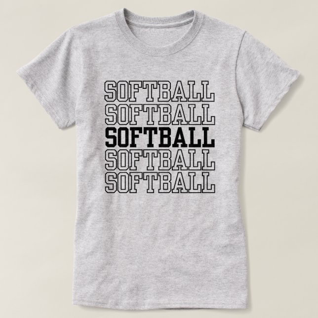 Camiseta Softball chicas y mujeres | Cita de Softball (Diseño del anverso)