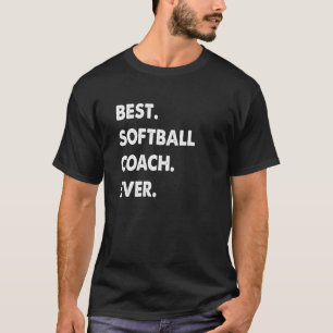 Camiseta Softball Coach Profesora Mejor Entrenador de Softb