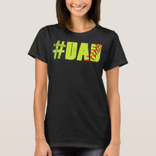 Camiseta Softball Dad Amo Padre Legendario Softball Pl