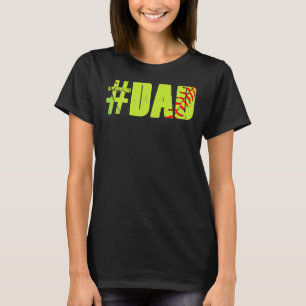 Camiseta Softball Dad Amo Padre Legendario Softball Pla
