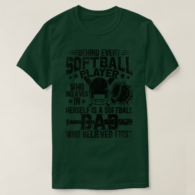 Camiseta Softball Dad Cita a Catcher Pitcher Padre Deportes (Diseño del anverso)