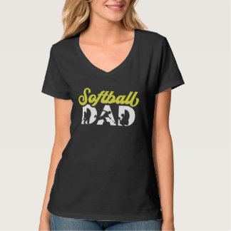 Camiseta Softball Dad Pitcher Catcher Softball Sports Playe