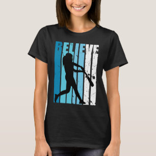 Camiseta Softball de béisbol cree mujer de carrera de base