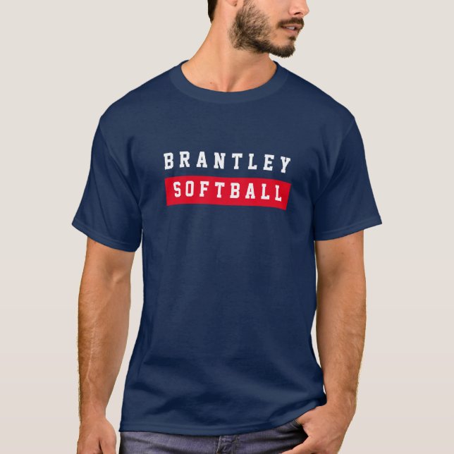 Camiseta Softball del lago Brantley (Anverso)