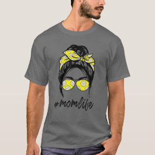 Camiseta Softball Divertido Mamá Leopardo De La Vida Y Deso