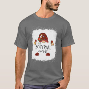 Camiseta Softball Gnome Búfalo Navidades de plástico Bleac 