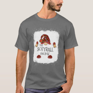 Camiseta Softball Gnome Búfalo Navidades de plástico Bleac