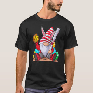 Camiseta Softball Gnome Easter Bunny Ears Eggs Hunting Boys