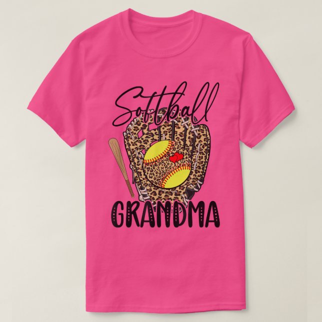 Camiseta Softball Grandma Leopard Game Day Lover M (Diseño del anverso)