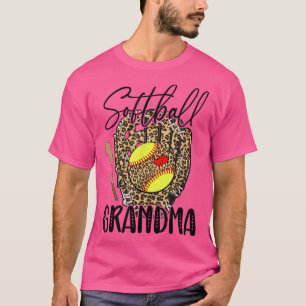 Camiseta Softball Grandma Leopard Game Day Lover M