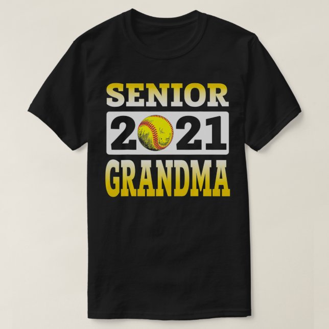 Camiseta Softball Grandma Senior 2021 Best Gift For Softbal (Diseño del anverso)