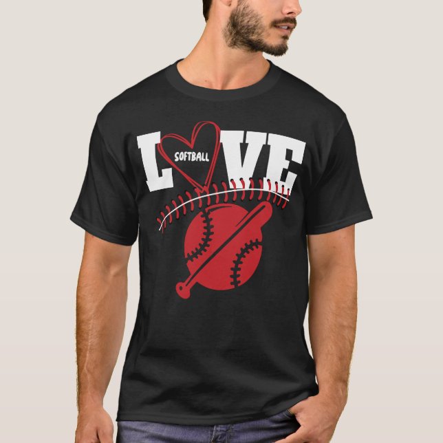 Camiseta Softball Graphic Saying Shirts for Teen GirT-Shirt (Anverso)