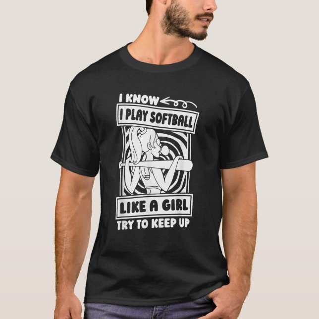 Camiseta Softball Humorístico Batter Catcher Softbal (Anverso)