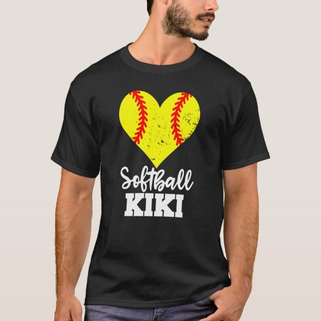 Camiseta Softball Kiki Softball Heart Grandma Kiki (Anverso)