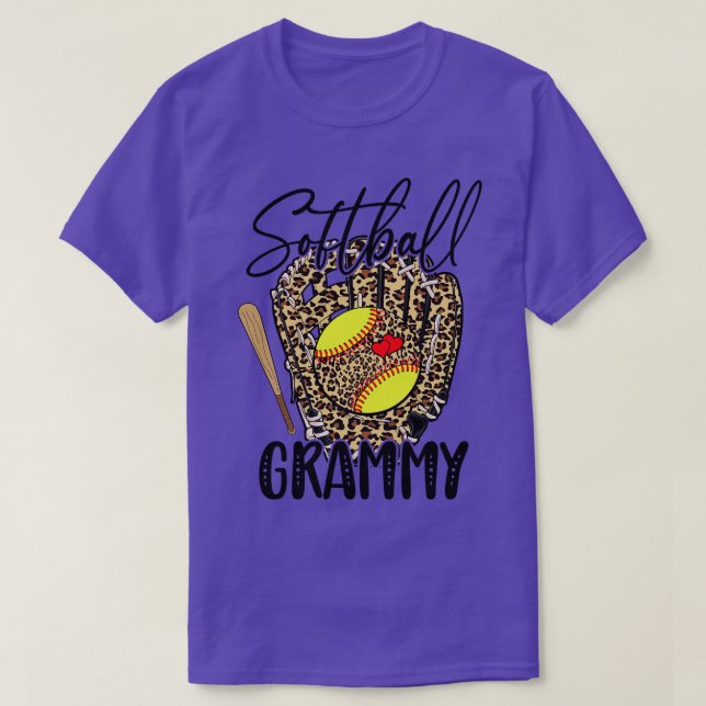 Camiseta Softball Leopard Game Day Softball Lover Madres D (Diseño del anverso)