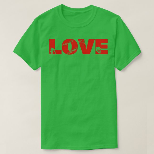 Camiseta Softball LOVE Funny 1 (Diseño del anverso)