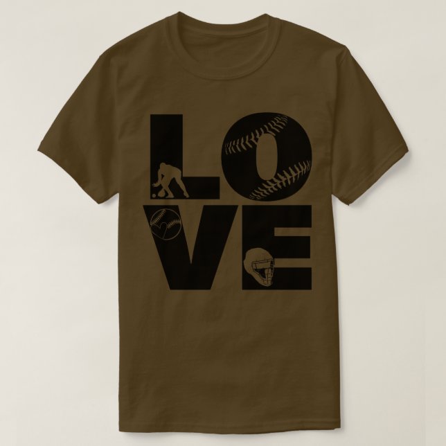 Camiseta Softball LOVE Funny 2 (Diseño del anverso)