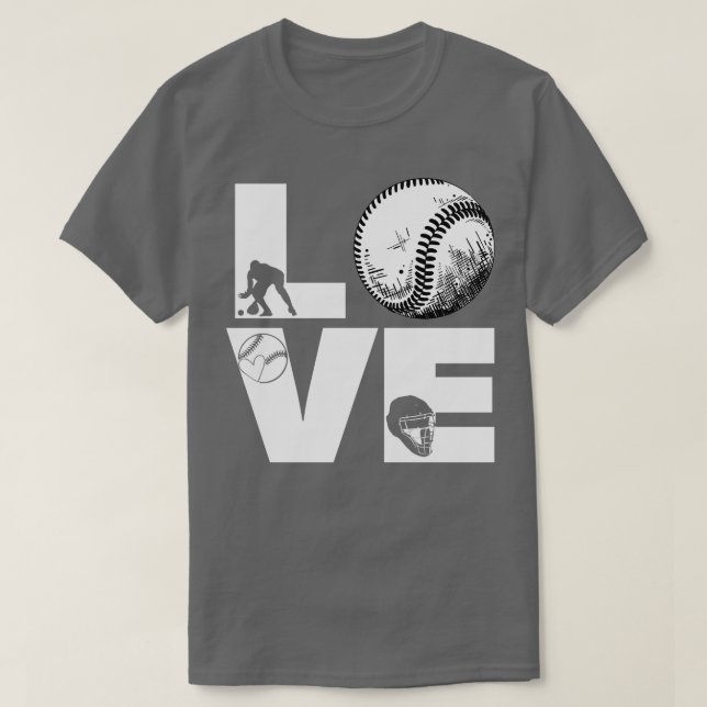 Camiseta Softball LOVE Funny 8 (Diseño del anverso)
