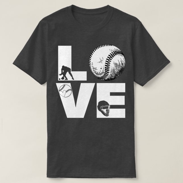 Camiseta Softball LOVE Funny 9 (Diseño del anverso)