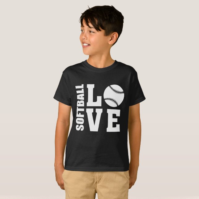 Camiseta Softball Love, Softball (Anverso completo)