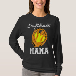 Camiseta Softball Mamá Softball para el Día de la Madre