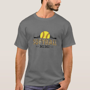 Camiseta Softball Mimi Leopard Pattern El Amante Del Día De
