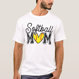 Camiseta Softball Mom Distressed