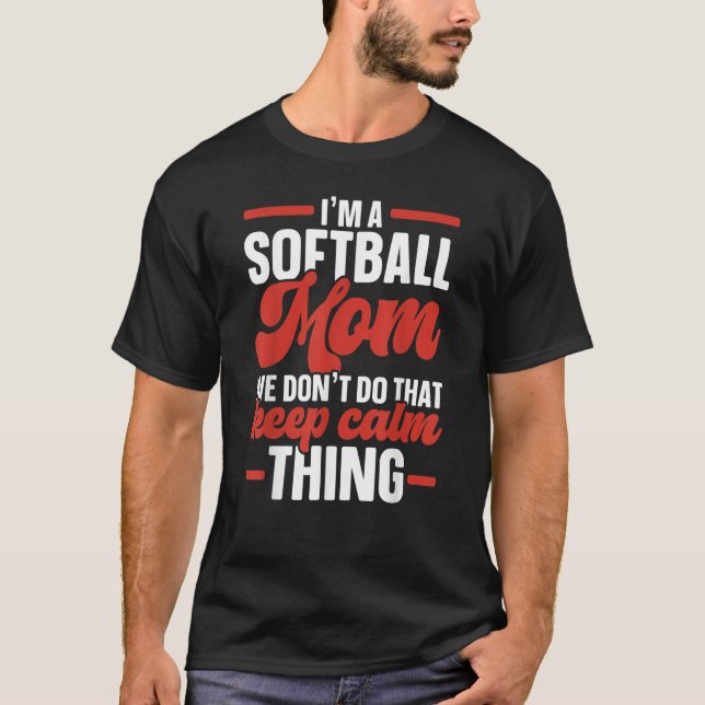 Camiseta Softball Mom Softball Player Pitcher Catcher Sport (Anverso)