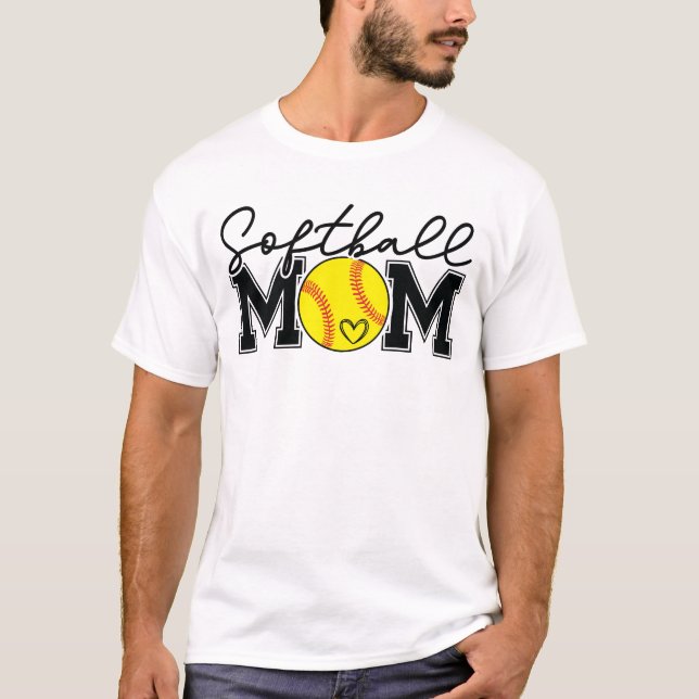 Camiseta Softball Mom Varsity Sports (Anverso)
