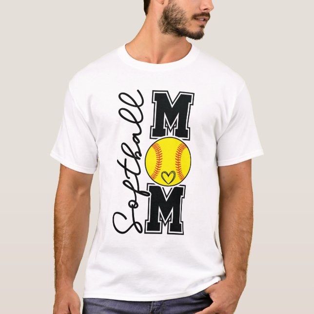 Camiseta Softball Mom Varsity Sports Softball Mom (Anverso)