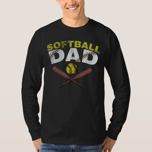 Camiseta Softball para el Día del Padre (Anverso)