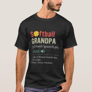 Camiseta Softball Player Sport Softball Definición de abuel