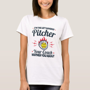 Camiseta Softball soy el gracioso lanzador izquierdo
