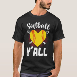Camiseta Softball Sports Yall Softball Cute Softball Outf