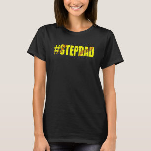 Camiseta Softball Stepdad del Día del Padre Mens Retro