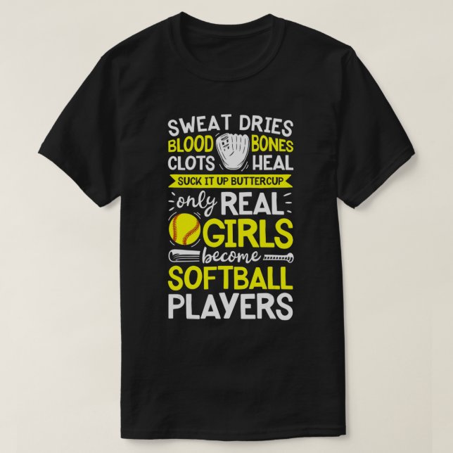 Camiseta Softball Sudor Suero Suero Suero Suero I (Diseño del anverso)