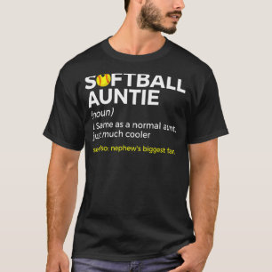 Camiseta Softball Tía Definition El mayor fanático del sobr