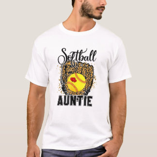 Camiseta Softball tía Leopard Game Day Tía Madre Softb