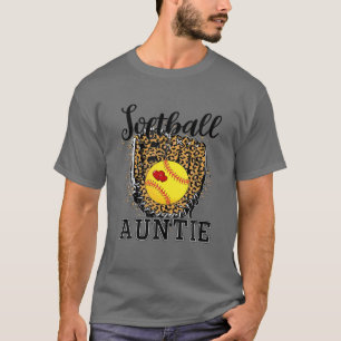 Camiseta Softball tía Leopard Game Day Tía Madre Softb