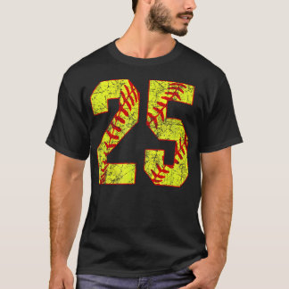 Camiseta Softbol 25 Lanzamiento Rápido Amor Softbol Mamá Fa