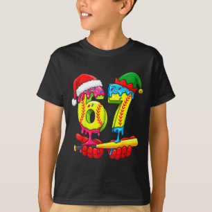 Camiseta Softbol 67 Helado Goteo Seis Siete Chicos Divertid