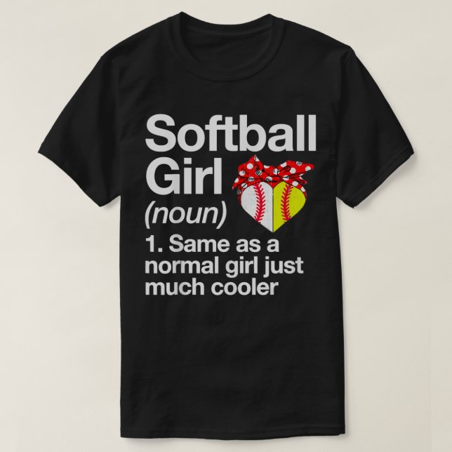 Camiseta Softbol Chica Definición Sassy Deportes Funny Soft (Diseño del anverso)